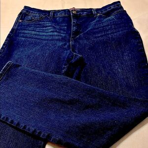 Gloria Vanderbilt Amanda size 14 high waist denim jeans like New dark wash